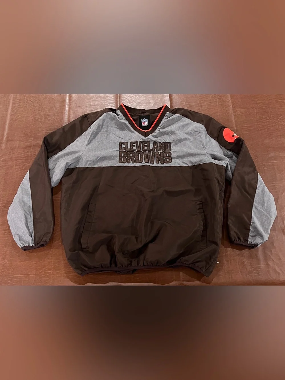 Cleveland Browns Pullover Windbreaker - Size 2XL (Please Read)